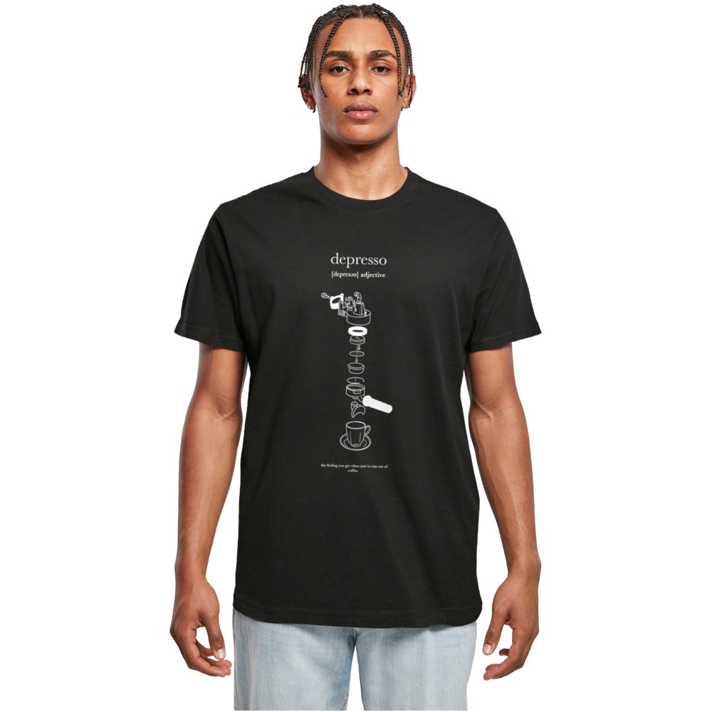 Mister Tee - Depresso Round Neck Tshirt Homme - Noir